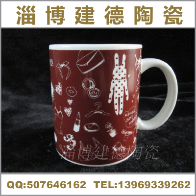 Ceramic cup straight glass ceramic mug