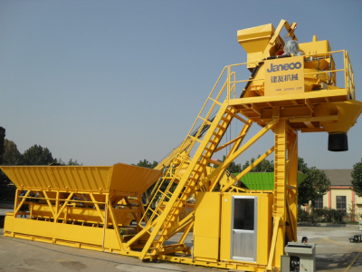 No need foundation concrete mixing plant 25m3/h