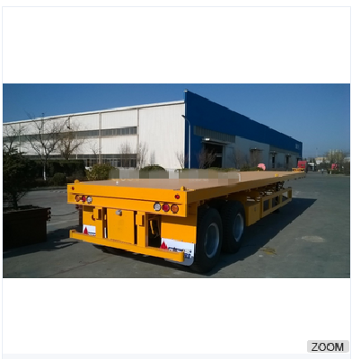 CIMC 40ft flatbed trailer 2 axles with bogie suspension