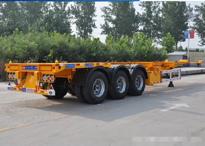 QINGDAO CIMC 23.5ft Sliding chassis/40ft Gooseneck Trailer two axle