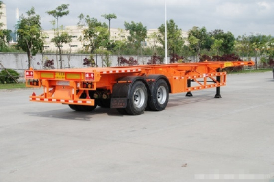  CIMCTwo Axle Gooseneck Combo Skeleton Semi-Trailer with Twist Locks