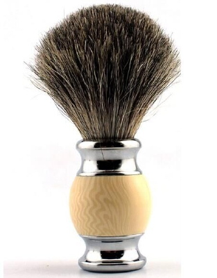 Perfecto 100% Pure Badger Shaving Brush With Black Handle-Engineered todeliver the Best Shave of Your Life!!!