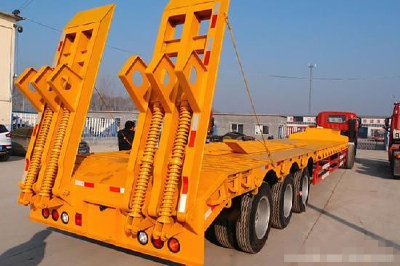 CIMC Low bed trailer With Argo Bogie Suspension(One Line Two Axles)