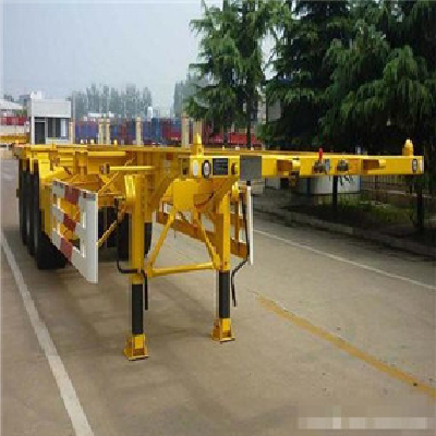  2 Axle 40ft Container Transport Skeleton Type Semi Trailer 8pcs Twist Lock