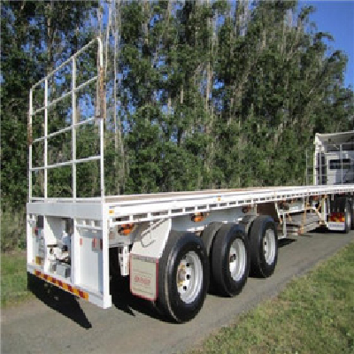 CIMC two axle Platform Trailer with 12 twistlocks
