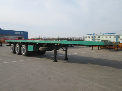 QINGDAO CIMC 13M flatbed semi-trailer with three axles