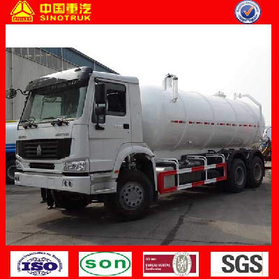 SINOTRUK HOWO 15m3/18m3/20m3 Vacuum Sewage Suction Truck