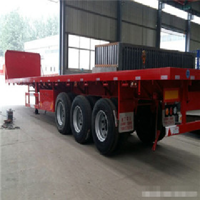 CIMC 40' Flatbed semi-trailer with 2 or 3axles From China Factory