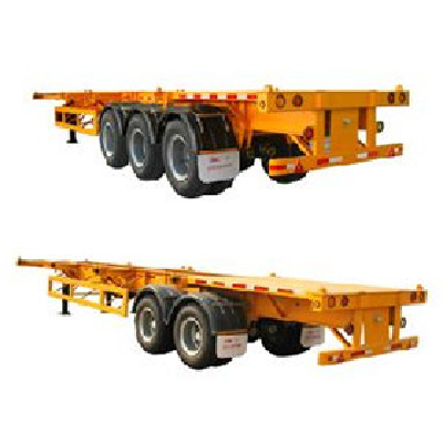 Hot!!! 20ft Skeleton Container Semi trailer 2 axles