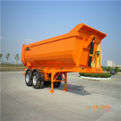 Qingdao CIMC24 CBM "U shape" 3 axle dump trailer for Vietnam market