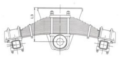 Spoke type bogie for semi trailer