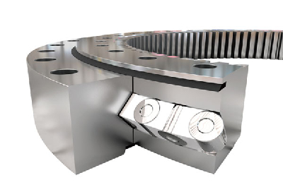 Crossover rolling slewing bearing