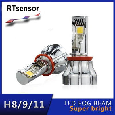 IP67 Waterproof Easy Insullation High Lumen Super Bright LED Fog Beam ,H8 H9 H11 High Power LED Fog Lamp With Korean Chip