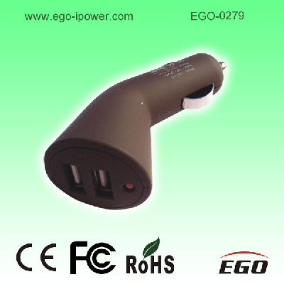 New 2.1A dual usb universal car charger