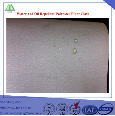 Water and Oil Repellent Polyester Filter Cloth with coating