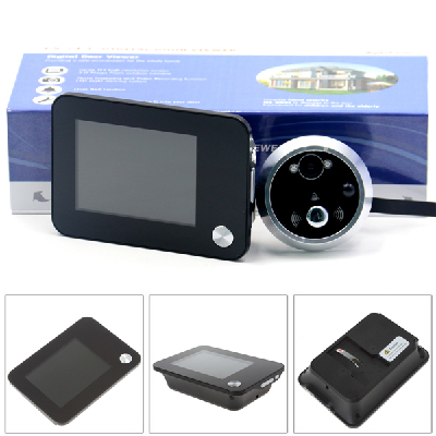 Door Peephole Viewer 3.5 inch LCD Color Digital TFT MemoryDoorbellSecurity Camera, Support 8 Operation Languages