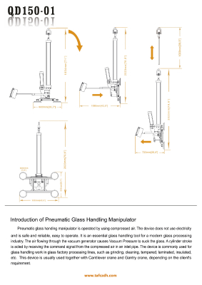 Pneumatic Glass Handling Manipulator