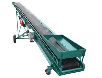 Used rubber Mobile corn feed belt conveyor