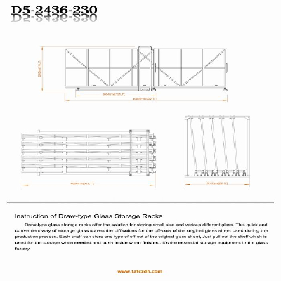 Draw-type Glass Storage Racks