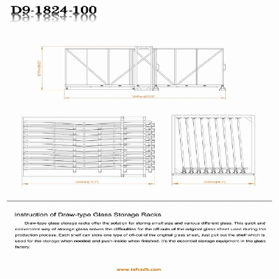 Draw-type Glass Storage Racks