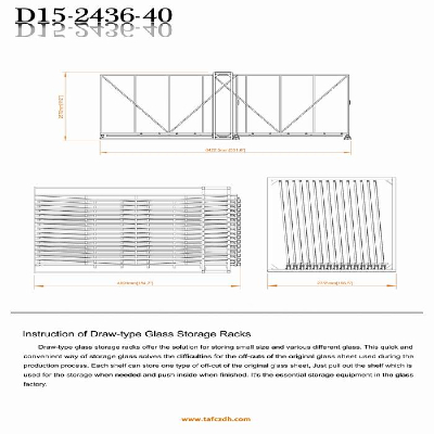 Draw-type Glass Storage Racks