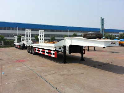CIMC LOW BED / Tri-axle middle concave low bed semi-trailer