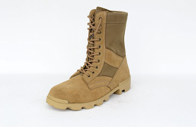 Leather army camp tactical boots