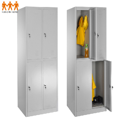 China made 4 door clothes steel cabinet/wardrobe/airport storage locker