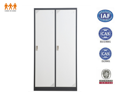 Stainless steel 2 door clothes cabinet