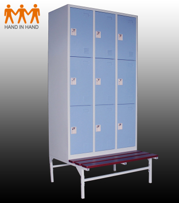 High quality High grade steel 9 door compartment steel clotheslocker,metal storage cabinet/nine door locker