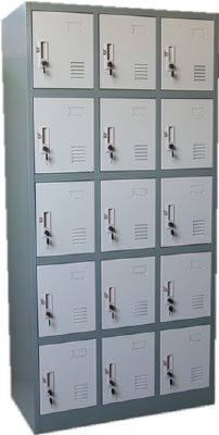 Metal Clothing Locker 15 Door Locker for Staff use/swimming pool