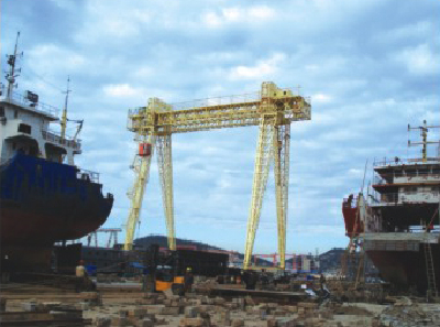 Shipbuilding gantry crane 4