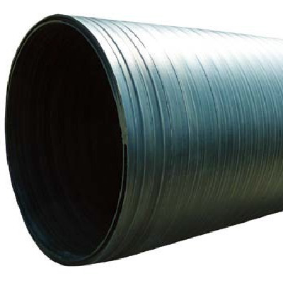 HDPE Plastics-Steel Composite Drain Pipe with Double Plain Wall