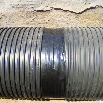 HDPE Plastics-Steel Double Wall black water Pipe