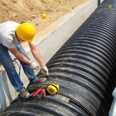 Ronghui PE Plastics-Steel Double Wall Composite Drainage Pipe