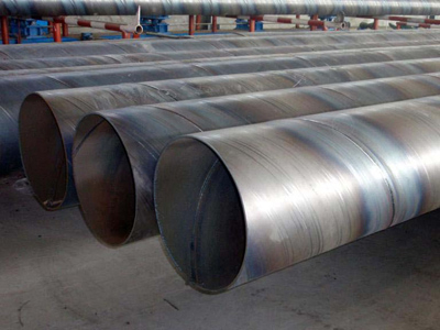 Double sided spiral submerged arc welding steel pipe