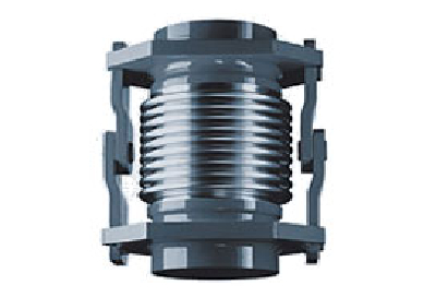 Unitary hinged corrugated compensator