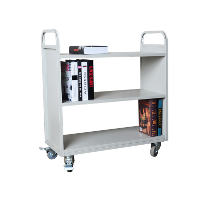 metal design library book trolley/ library book cart