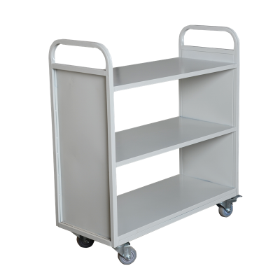 library metal Steel book trolley,metal book cart,School library furniture