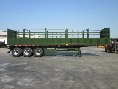12.4M Three-axle Stake/Fence/Rail Semi Trailer For livestock