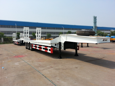 HOT SALE!!! CIMC 60T Three Axle Low Flatbed Semi-trailer