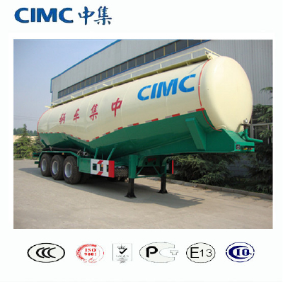 CIMC 3 Axle 50cbm Bulk Cement Tanker Truck Trailer Low Price