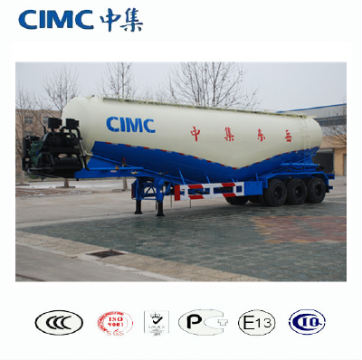 CIMC 3 Axle 50cbm Bulk Cement Tanker Truck Trailer Low Price