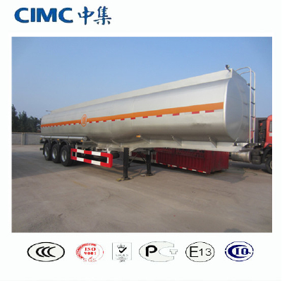 CIMC 45000 liters Fuel Petroleum Stainless Steel Tank Semi Trailer