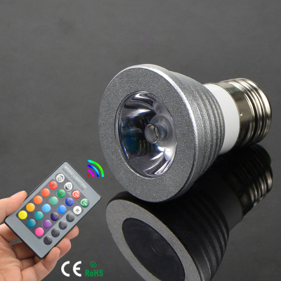 AC85-265V 16 colors E27 E14 RGB Remote Controlled LED Spot lighting