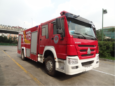 High quality factory price HOWO 8 Ton foam  fire truck