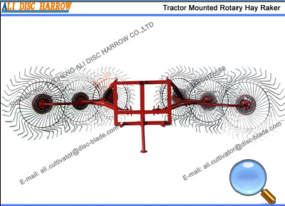 Tractor Mounted Rotary Grass Rake