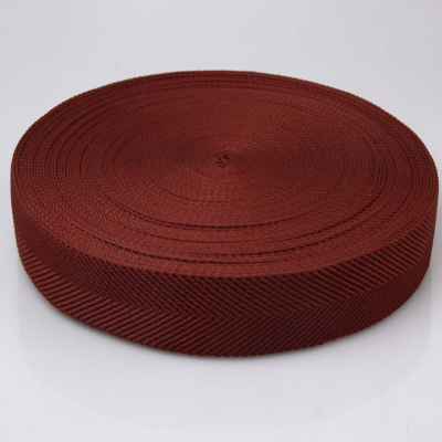 1 1/2'' brown herringbone cotton webbing