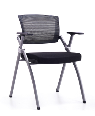 Full folding four legs arm office mesh chair