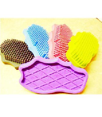 mini horse pony ergonomically correct rubber curry comb